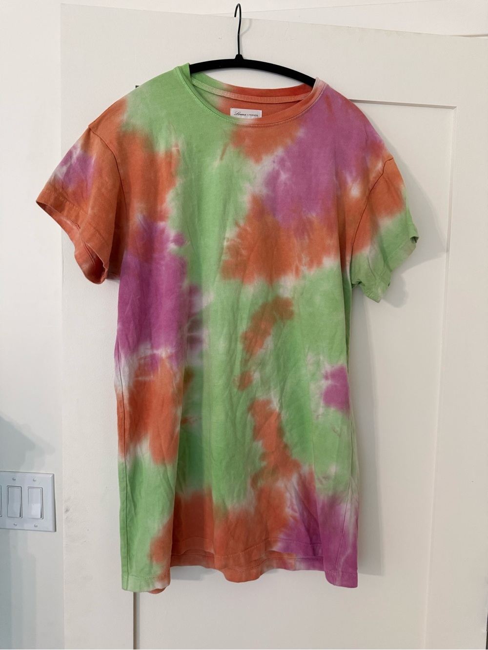 Lovers + Friends Tie Dye T-Shirt Dress